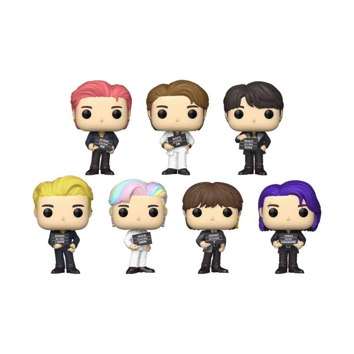 BTS - POP! Rocks Vinyl Figuren Butter 9 cm - 7er Pack