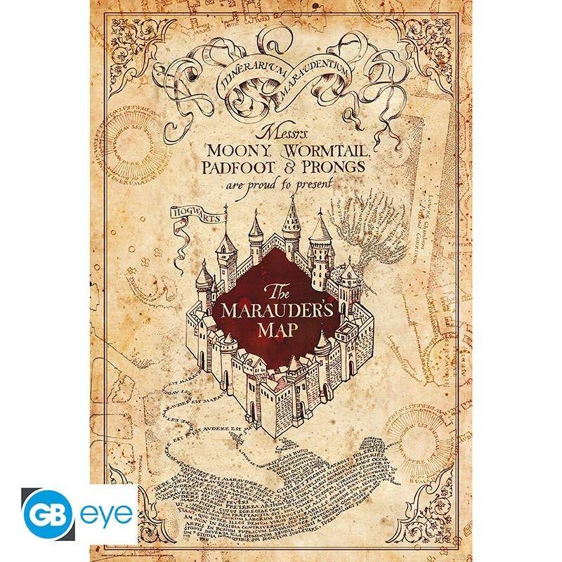 Harry Potter - Poster Karte des Rumtreibers - 91,5 x 61 cm
