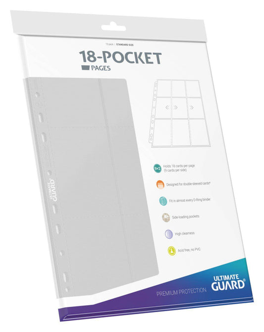 Ultimate Guard - Kartenseiten 18 Taschen Seiteneinschub Weiß - (10)