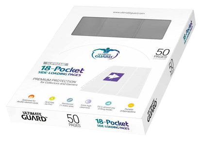 Ultimate Guard - Kartenseiten 18 Taschen Seiteneinschub - Grau (50)