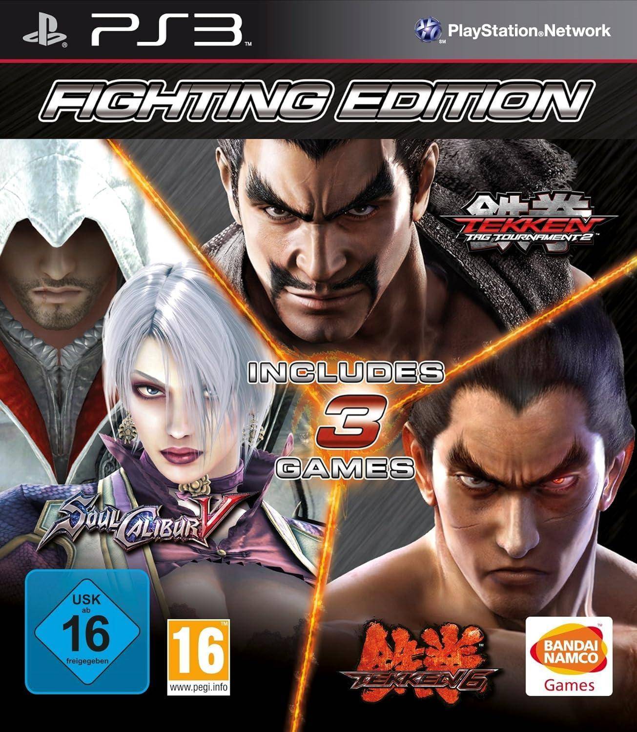 PS3 - Fighting Edition - Tekken Tag Tournament + Tekken 6 + Soul Calibur 5 (Gebraucht)