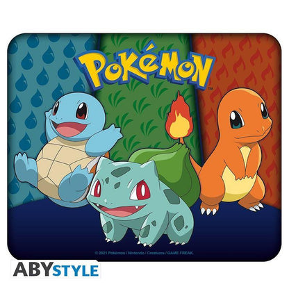 Pokémon - Mousepad Starter 1. Generation - 23,5 x 19,5 cm
