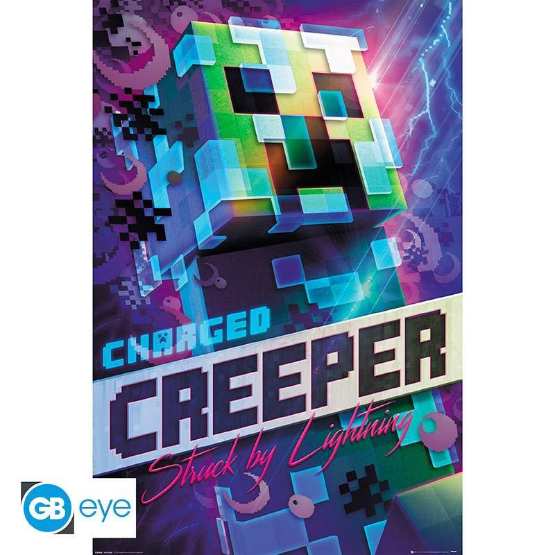 Minecraft - Poster Aufgeladener Creeper - 91,5 x 61 cm