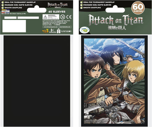 Attack on Titan - Kartenhüllen Standardgröße Kampftrio (60)