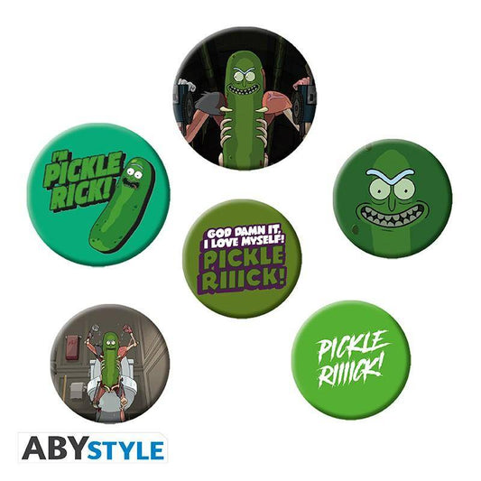 Rick and Morty - Button Set Pickle Rick