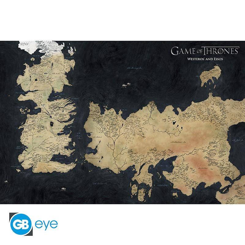 Game of Thrones - Poster Karte Westeros - 91,5 x 61 cm