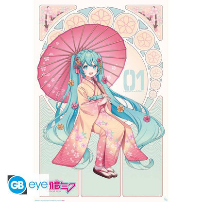Hatsune Miku - Poster Sakura Kimono - 91,5 x 61 cm