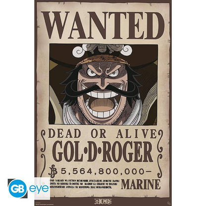 One Piece - Poster Wanted Gol D. Roger - 91,5 x 61 cm