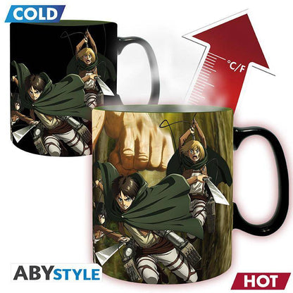 Attack on Titan - Tasse mit Thermoeffekt Titan Eren - 460 ml