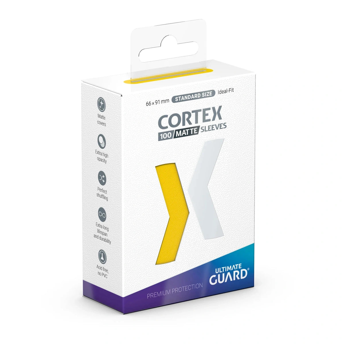 Ultimate Guard - Kartenhüllen Cortex Standardgröße - Matt-Gelb (100)