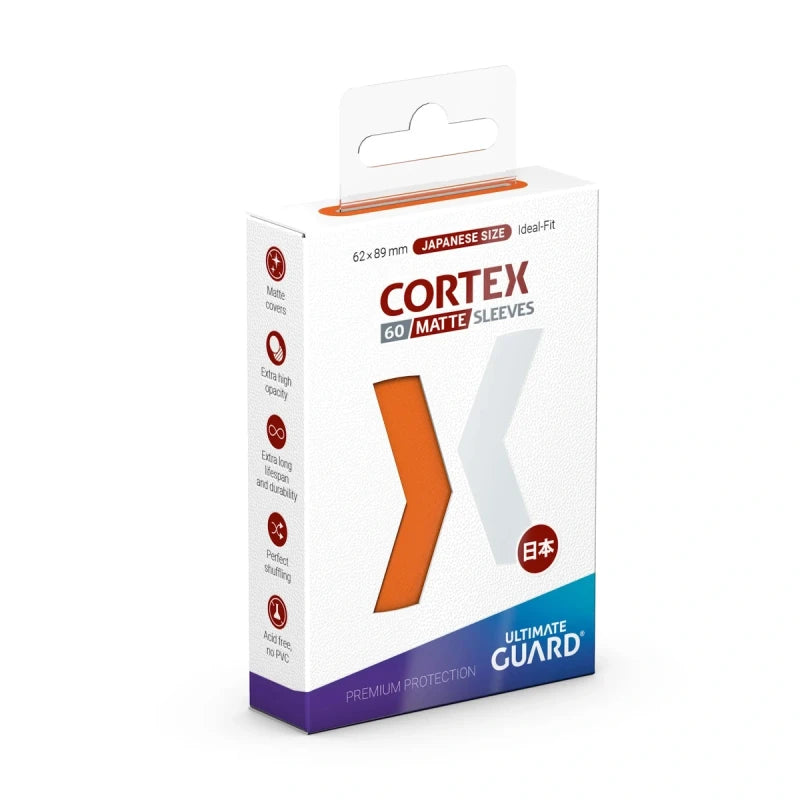 Ultimate Guard - Kartenhüllen Cortex Japanische Größe - Matt-Orange (60)