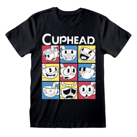 Cuphead - Shirt Gesichter - Unisex