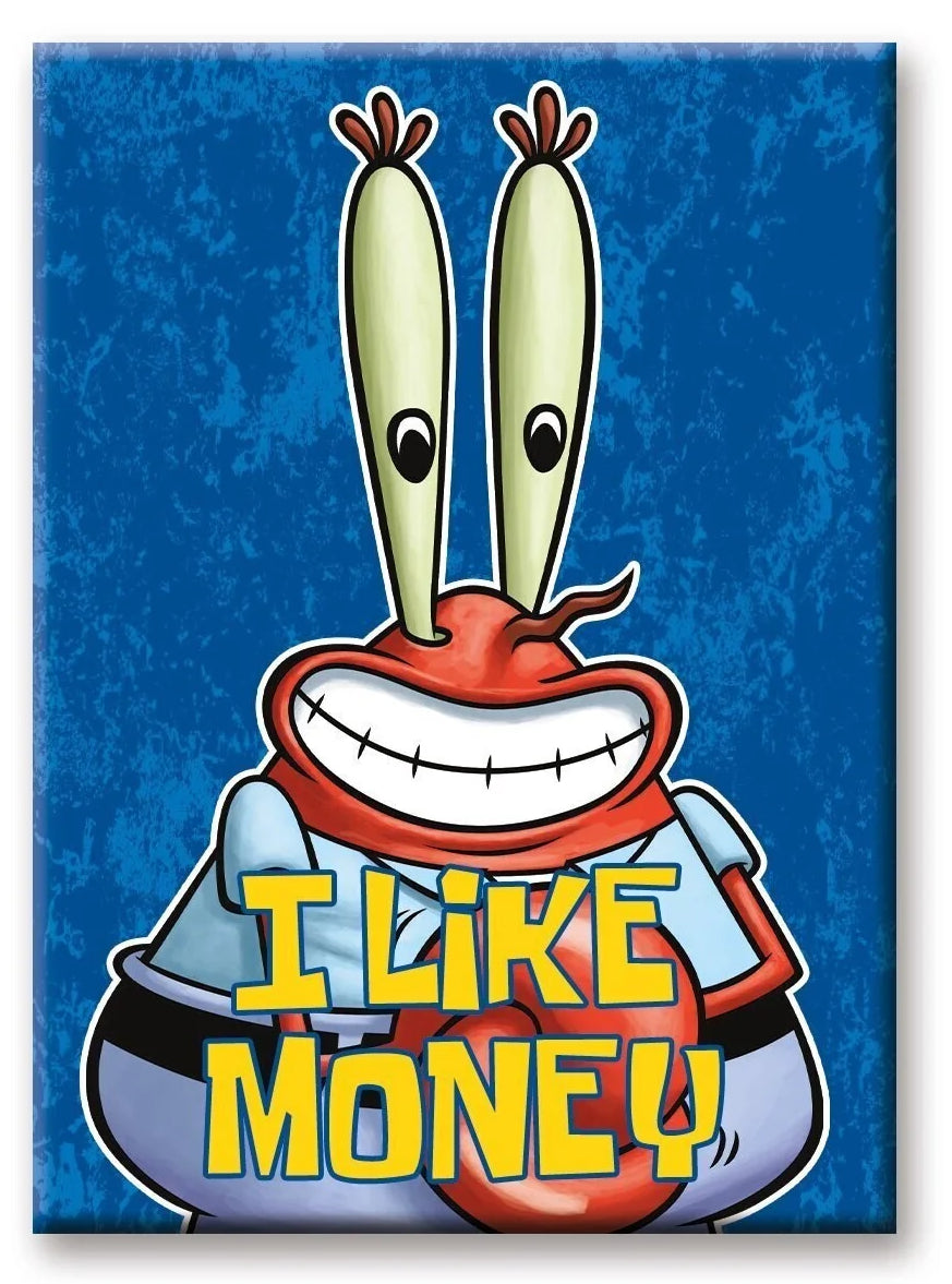 SpongeBob Schwammkopf - Magnet I like Money - 6,3 x 8,9cm