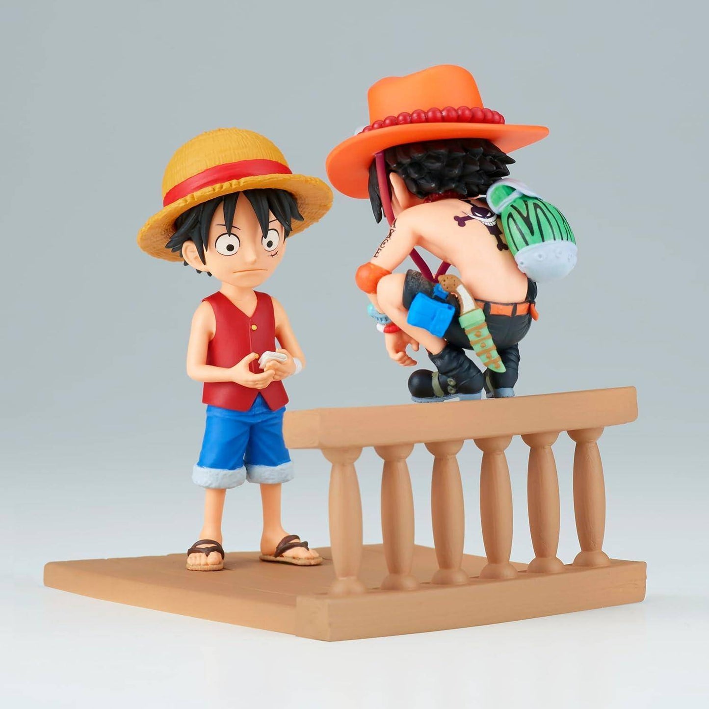 One Piece - Minifigur Luffy & Ace - 8 cm
