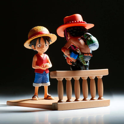 One Piece - Minifigur Luffy & Ace - 8 cm