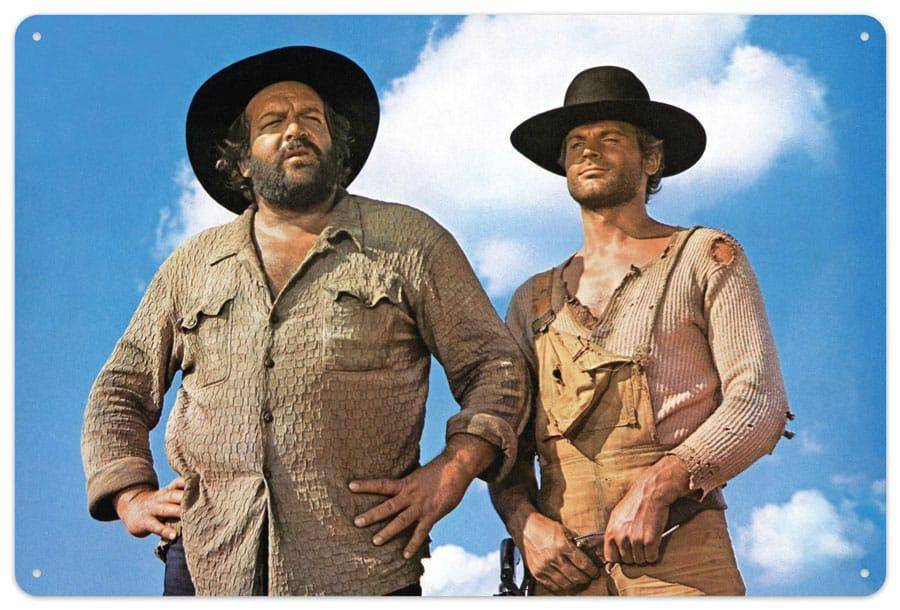 Bud Spencer - Metallschild Blauer Himmel - 20 x 30 cm