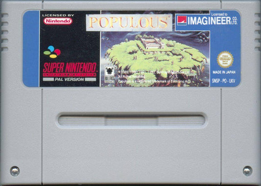 SNES - Populous - Nur Modul (Gebraucht)