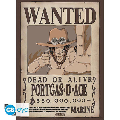 One Piece - Poster Doppelpack Wanted Sabo & Ace - 52 x 38 cm