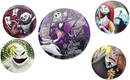 Nightmare before Christmas - Button Set Charaktere