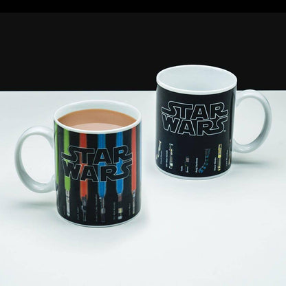 Star Wars - Tasse mit Thermoeffekt Lichtschwerter - 320 ml