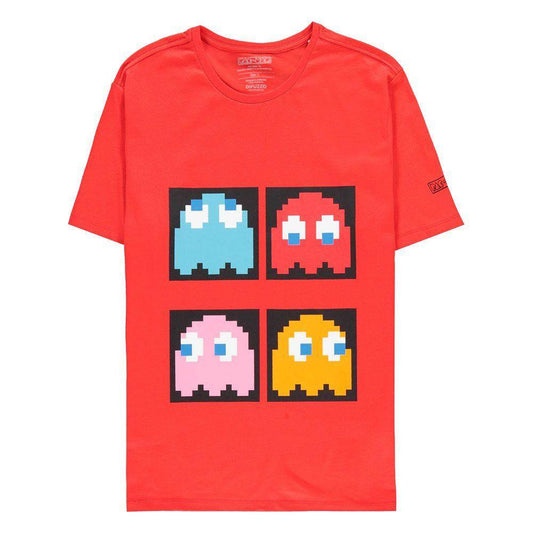 Pac Man - Shirt - Red Background - Geister - XL