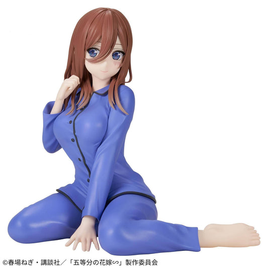 The Quintessential Quintuplets - Statue Miku Nakano Relax time - 13 cm - JPN