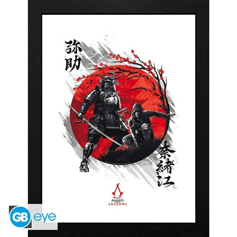 Assassins Creed - Gerahmtes Bild Shadows Yasuke & Naoe - 30 x 40 cm