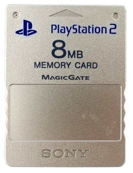 PS2 - Memory Card - Silber - 8MB (Gebraucht)