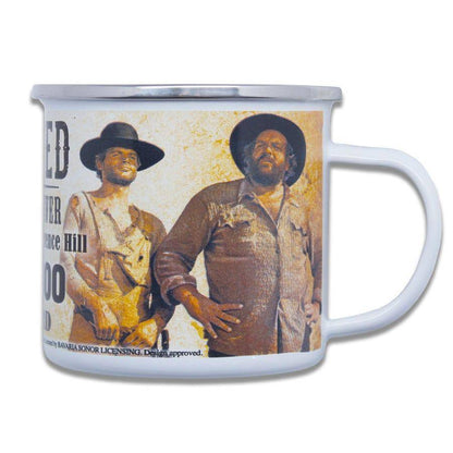 Bud Spencer & Terence Hill - Emaille Tasse Wanted