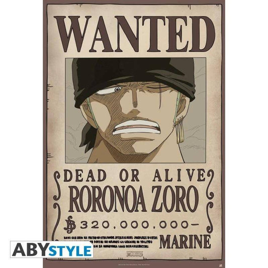 One Piece - Poster Wanted: Zorro - 91,5 x 61 cm