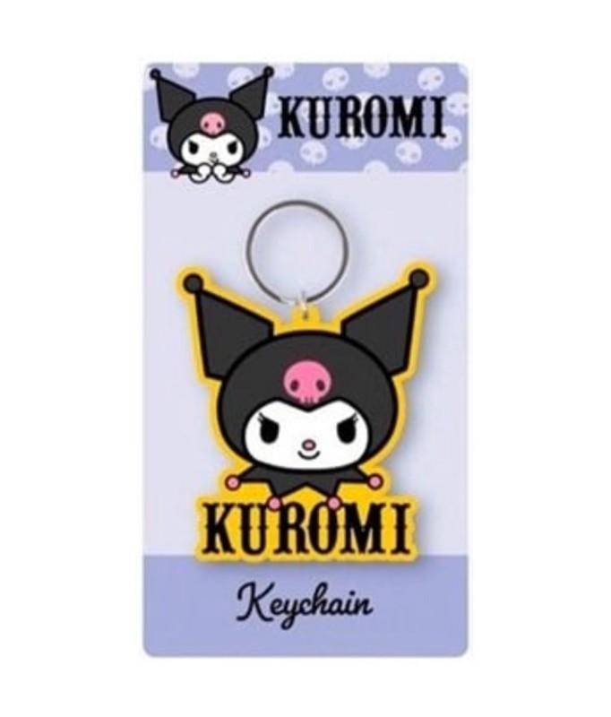 Sanrio - Schlüsselanhänger Kuromi Gesicht mit Schrift