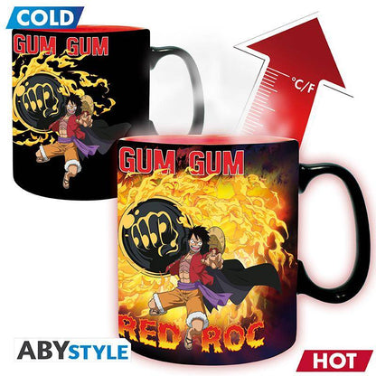 One Piece - Tasse mit Thermoeffekt Ruffy VS Kaido - 460 ml