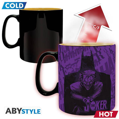 DC - Tasse mit Thermoeffekt Batman Joker Logo - 460 ml