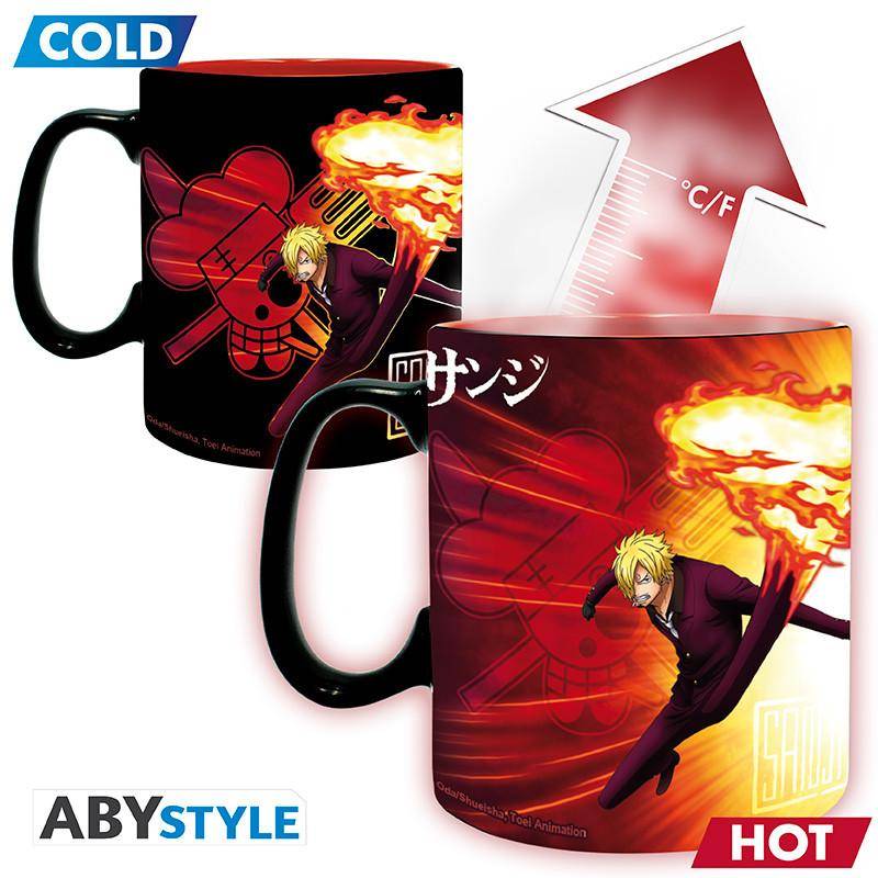 One Piece - Tasse mit Thermoeffekt Zorro & Sanji - 460 ml