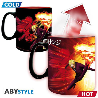 One Piece - Tasse mit Thermoeffekt Zorro & Sanji - 460 ml
