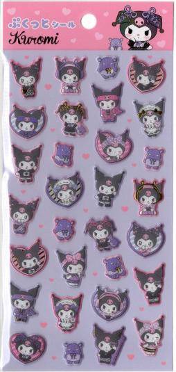 Sanrio - Sticker Kuromi Gold Foil 3D - 90 × 175 mm - JPN