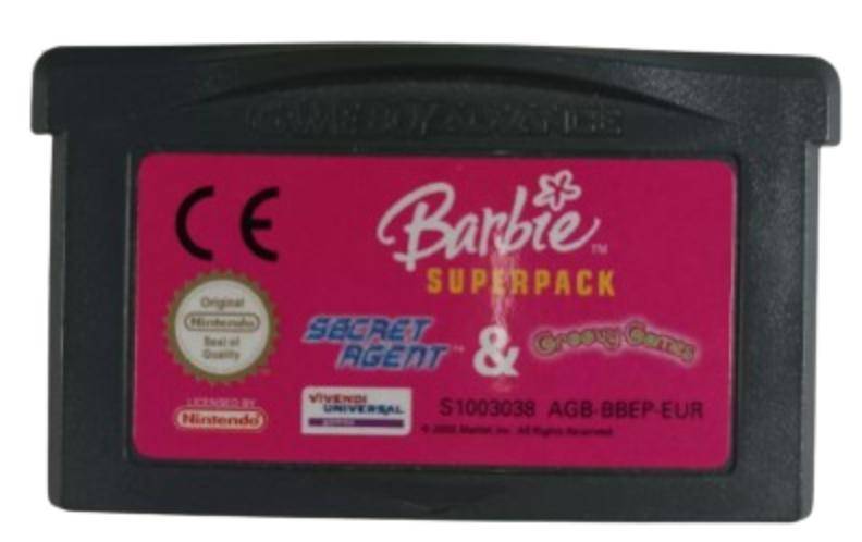 GBA - Barbie Superpack Secret Agent & Groovy Games - Nur Modul (Gebraucht)