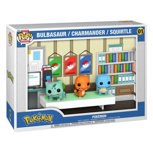 Pokemon Pop! - Bisasam / Glumanda / Schiggy Starter Set Diorama 01 - 33cm