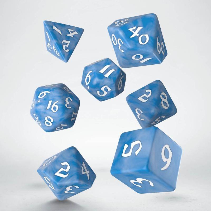 Q Workshop - Würfel Set Classic Runic RPG - Gletscher & Weiss - 7
