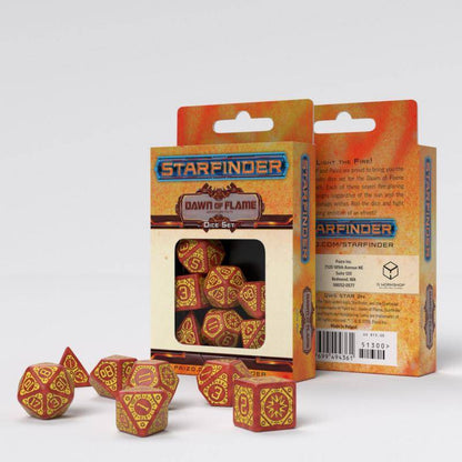 Q Workshop - Würfel Set RPG Starfinder - Dawn of Flame - 7