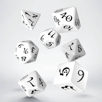Q Workshop - Würfel Set RPG Classic - Weiß & Schwarz - 7