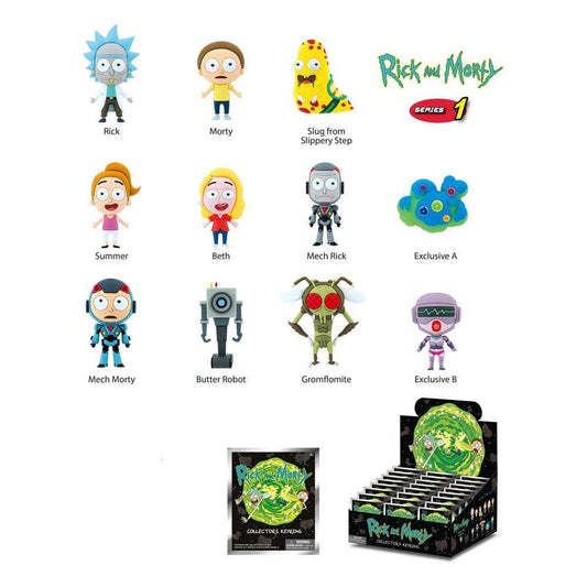 Rick and Morty - Mystery Bag Schlüsselanhänger - Series 1