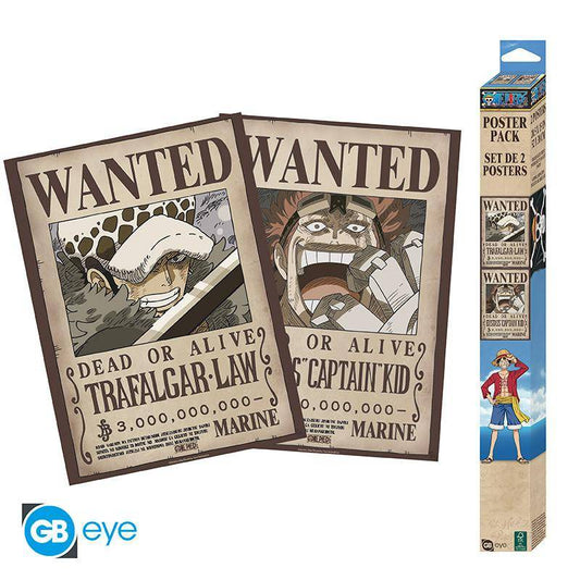 One Piece - Poster Doppelpack Law & Eustass - 52 x 38 cm