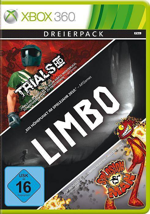 XBOX 360 - Dreierpack Trials HD + Limbo + Splosion Man (Gebraucht)