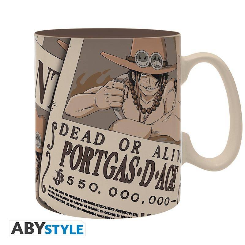 One Piece - Tasse Wanted Ace - 460ml