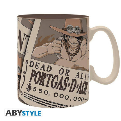 One Piece - Tasse Wanted Ace - 460ml