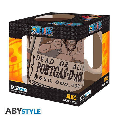 One Piece - Tasse Wanted Ace - 460ml