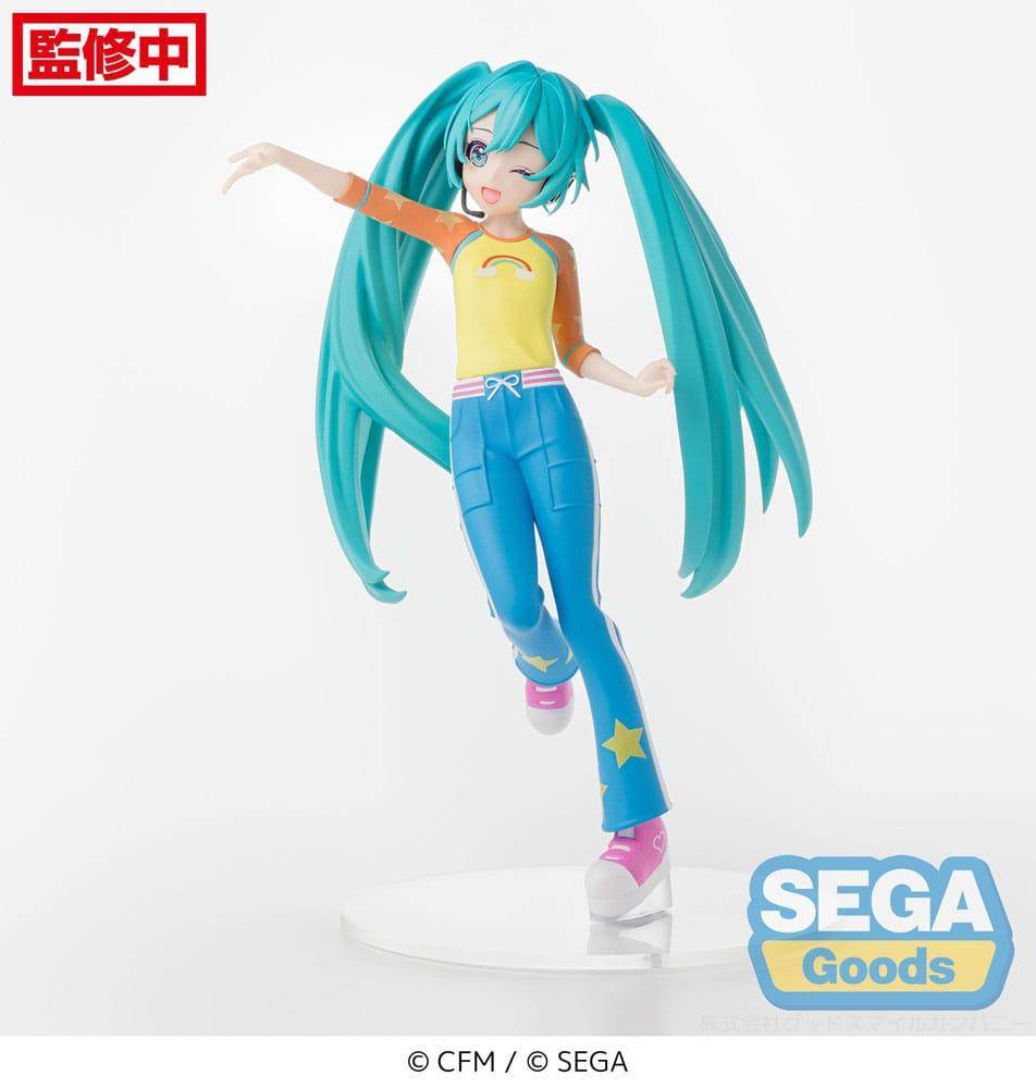 Hatsune Miku - Statue Hatsune Miku Rainbow Shirt - 18 cm