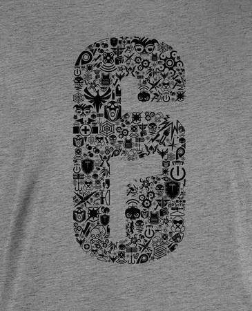 Rainbow Six - Shirt Logo Grau