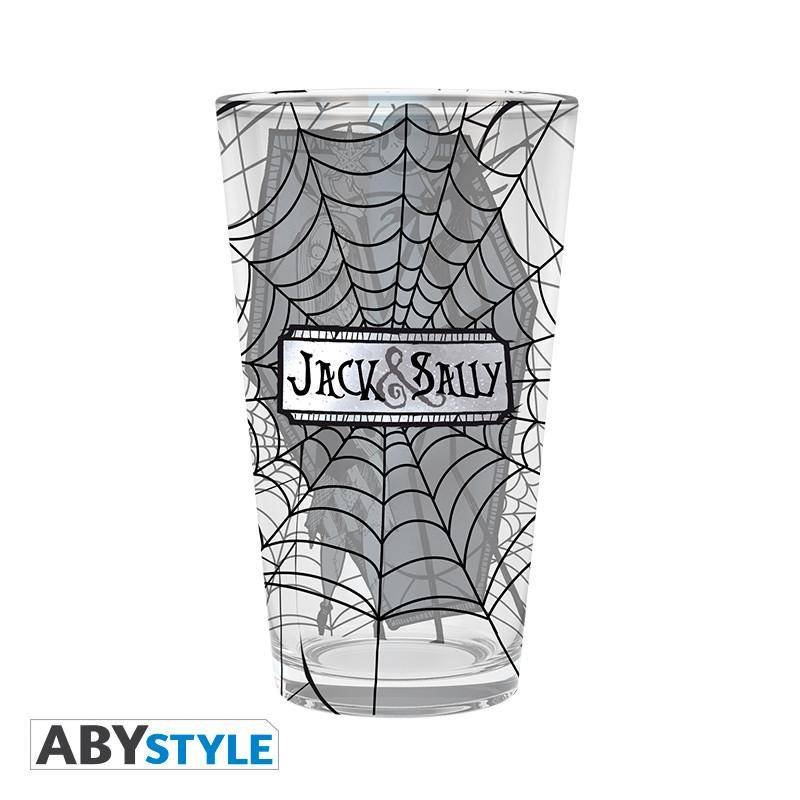 Nightmare before Christmas - Großes Glas- Jack & Sally - 400ml